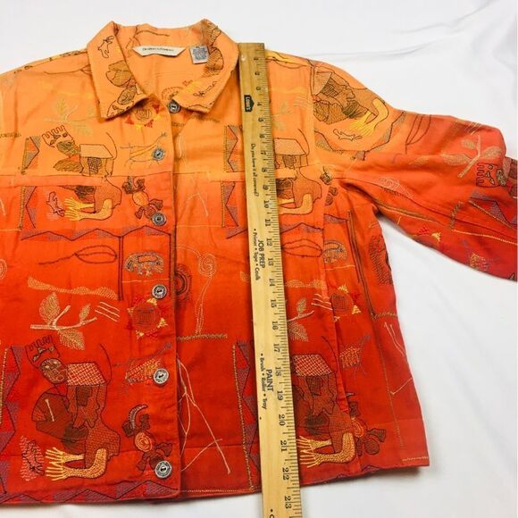 Draper’s & Damon’s Tribal Embroidered Jacket Petite - Picture 10 of 12